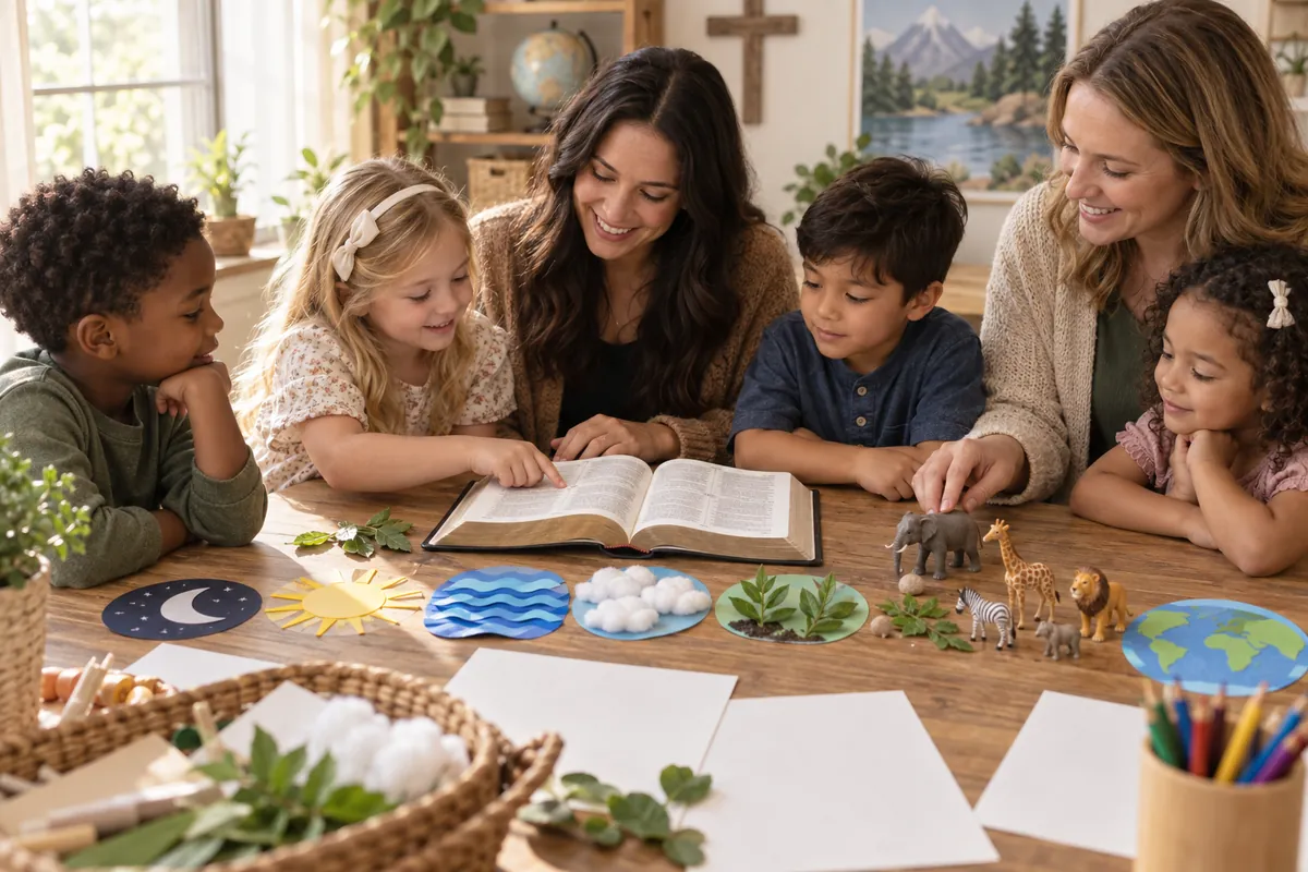 Illustration supporting How to Teach Kids the Creation Story in 7 Simple Days
