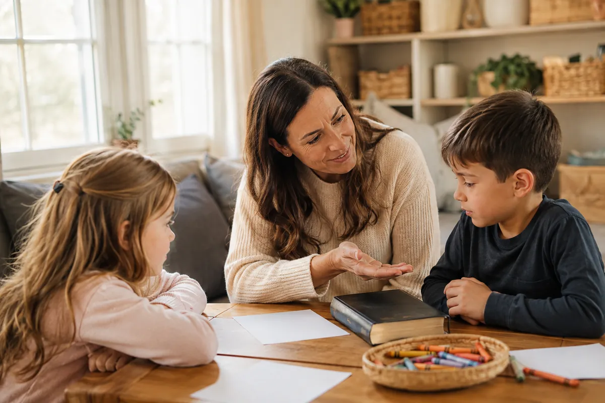 Illustration supporting How to Teach Kids to Confess Sin Without Shaming Them