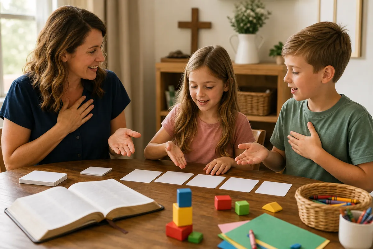 Illustration supporting How to Teach Kids to Memorize Bible Verses (That Actually Stick)