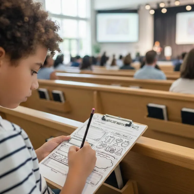 Kids Sermon Notes: How to Keep Children Engaged Through the Whole Sermon